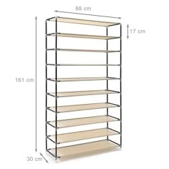 Meuble à Chaussures VALENTIN Tissu Beige -Meilleur Meubles Magasin ae9962ed79bd45fe8cecbfbb8b6a97ca 1