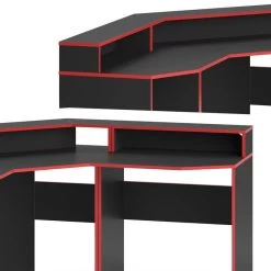 Bureau Ordinateur Kron Noir/rouge Set 1 -Meilleur Meubles Magasin af3e863f4bbc471ca19f8525724ab323