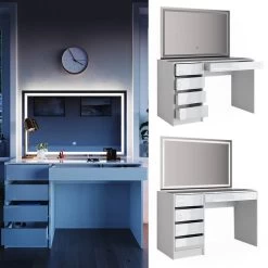 Coiffeuse Sherry Avec Miroir LED 10 Coiffeuse Sherry Avec Miroir LED -Meilleur Meubles Magasin b3cdccf34149468fbe073a0e014d512c