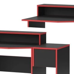 Bureau Ordinateur Kron Noir/rouge Set 7 -Meilleur Meubles Magasin c2aef9d55c9a4f0dac56f924e86df804