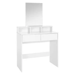Coiffeuse + Miroir 80x40x140cm Blanc -Meilleur Meubles Magasin c804831db4d642fd8c4507eeea8f0f2e