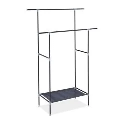 Portant à Vêtements Avec 2 Tringles