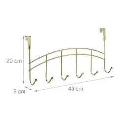 3x Patères De Porte Avec 6 Crochets -Meilleur Meubles Magasin c969382808a4412aac20082dd8204d16 1