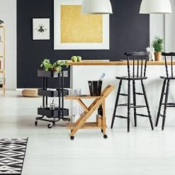 Desserte Pliable Avec 2 Tablettes -Meilleur Meubles Magasin cdbaedfe97a04cb5b6d385b73b94ba97