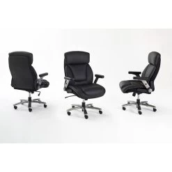 Fauteuil De Direction Deverre XXL -Meilleur Meubles Magasin chefsessel deverre xxl kunstleder schwarz silber 5159100