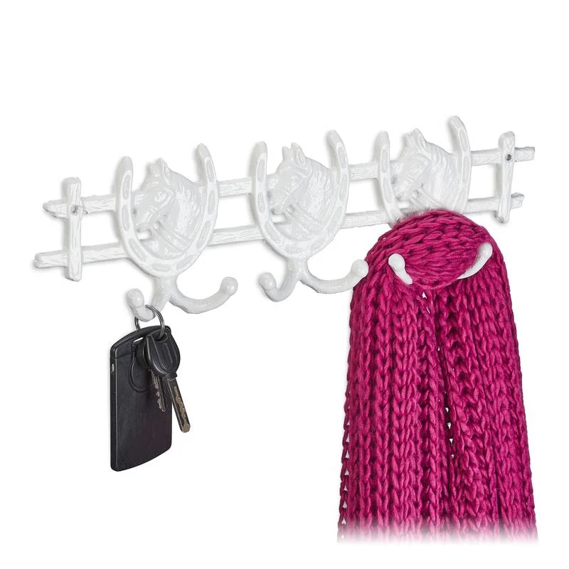 Portemanteau Design Fers à Cheval Blanc 3 Portemanteau Design Fers à Cheval Blanc
