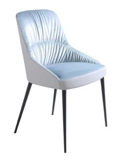 Chaise à Manger Velours Et Similicuir.