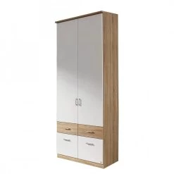 Armoire à Portes Battantes Bremen-Extra -Meilleur Meubles Magasin drehtueren kombischrank bremen extra alpinweiss eiche sonoma 1357313