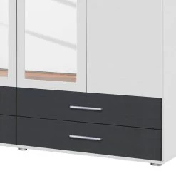 Armoire Rasant-Extra I -Meilleur Meubles Magasin drehtuerenschrank rasant extra i alpinweiss anthrazit 168 cm 4 tuerig 2 spiegeltueren 2671898