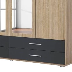 Armoire Rasant-Extra I -Meilleur Meubles Magasin drehtuerenschrank rasant extra i anthrazit eiche sonoma dekor 168 cm 4 tuerig 2 spiegeltueren 2672990