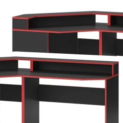 Bureau Ordinateur Kron Noir/rouge Set 3 -Meilleur Meubles Magasin e0efaa6b7ae14a698002a4e656e88d82