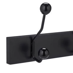 Portemanteau Mural à 5 Crochets Noir -Meilleur Meubles Magasin e422a49dae404c9da249341469b28aad