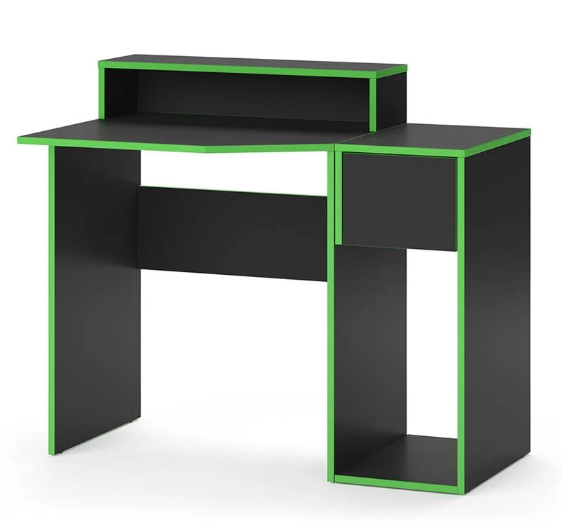 Bureau Ordinateur Kron Noir/Vert Set 7 3 Bureau Ordinateur Kron Noir/Vert Set 7