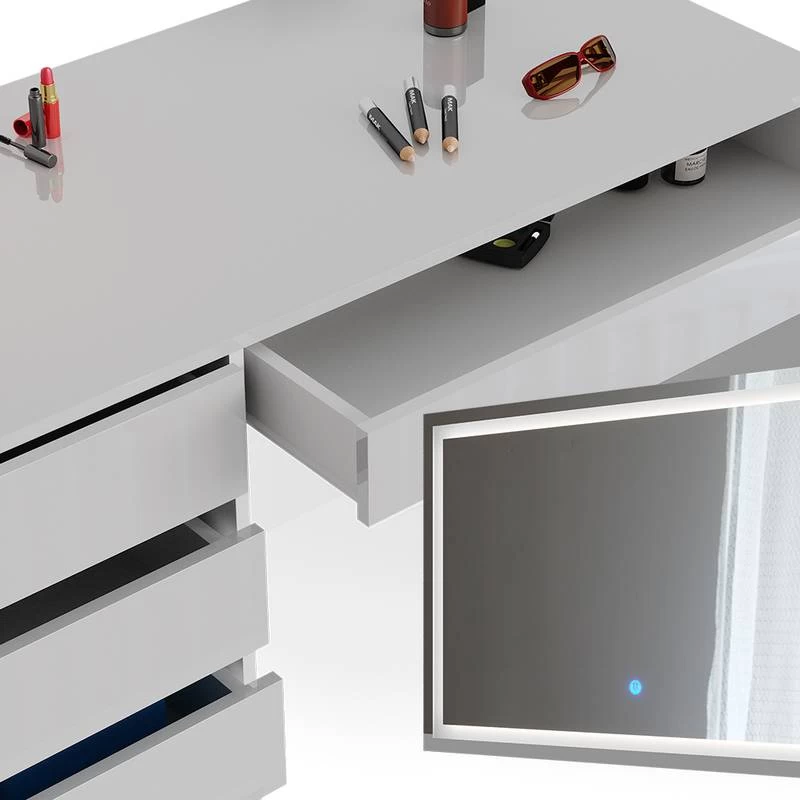 Coiffeuse Sherry Avec Miroir LED 7 Coiffeuse Sherry Avec Miroir LED – Image 5