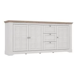 Buffet 204cm 3 Portes 3 Tiroirs - ANGELE