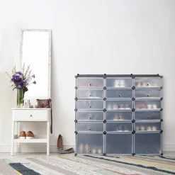 Meuble à Chaussures 18 Compartiments -Meilleur Meubles Magasin f22aedf7199846ba9a8c47c49e372ec6