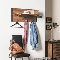 Panneau Porte-manteaux Manchester -Meilleur Meubles Magasin garderobenpaneel manchester akazie massiv metall 2070014