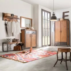 Panneau Porte-manteaux Manchester -Meilleur Meubles Magasin garderobenschrank manchester akazie massiv metall 4877512