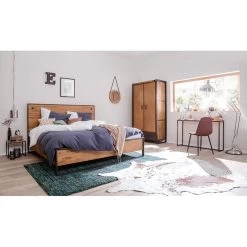 Armoire Manchester II 19 Armoire Manchester II -Meilleur Meubles Magasin garderobenschrank manchester akazie teilmassiv akazie akazie anthrazit 110 cm 2 tuerig 4874972