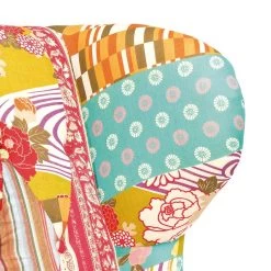 Fauteuil Wing Patchwork -Meilleur Meubles Magasin patchwork ohrensessel webstoff mehrfarbig 3588225