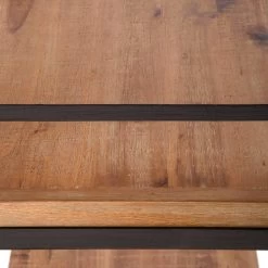 Étagère MANCHESTER 4 Rangements 150 Cm -Meilleur Meubles Magasin regal manchester ii akazie massiv metall 4873144