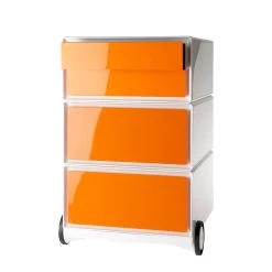 Caisson à Roulettes EasyBox II -Meilleur Meubles Magasin rollcontainer easybox ii weiss orange 1595634
