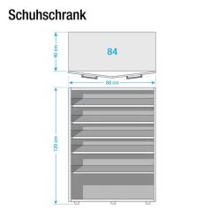 Meuble à Chaussures Viveiro -Meilleur Meubles Magasin schuhkommode repulse weiss 4402220
