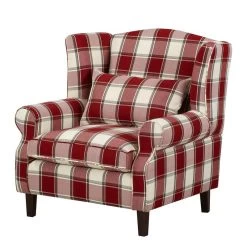 Fauteuil à Oreilles Colmar XL -Meilleur Meubles Magasin sessel corteen webstoff rot beige 4283740