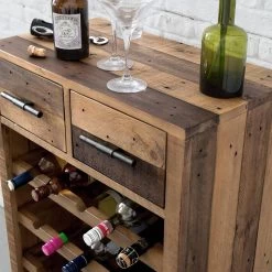 Range-bouteilles Tamati 16 Range-bouteilles Tamati -Meilleur Meubles Magasin weinregal tamati altholz pinie metall pinie dunkel schwarz 4920708